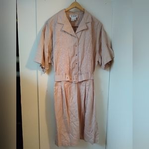 TOGETHER! Never worn vtg 90s Short Sleeve Button Down romper Soft POCKETS India